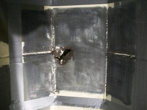 Through wall defect on flour silo