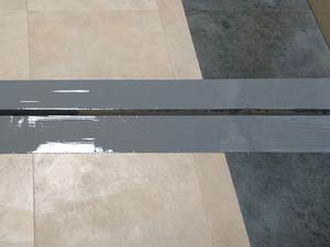 Completed restoration of expansion joint