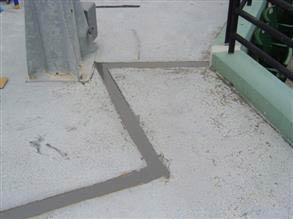 Completed joint repair using Belzona 4521 (Magma-Flex Fluid)